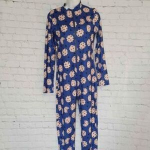 Women's Front Zip Onesie Cookies Large‎